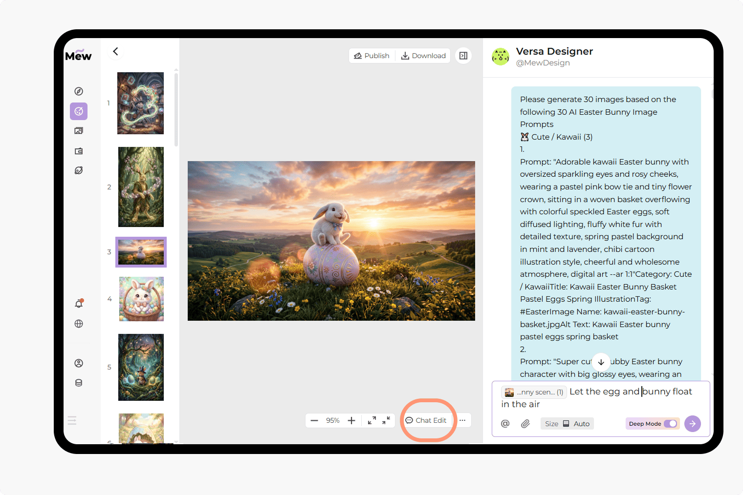 create easter bunny with ai free