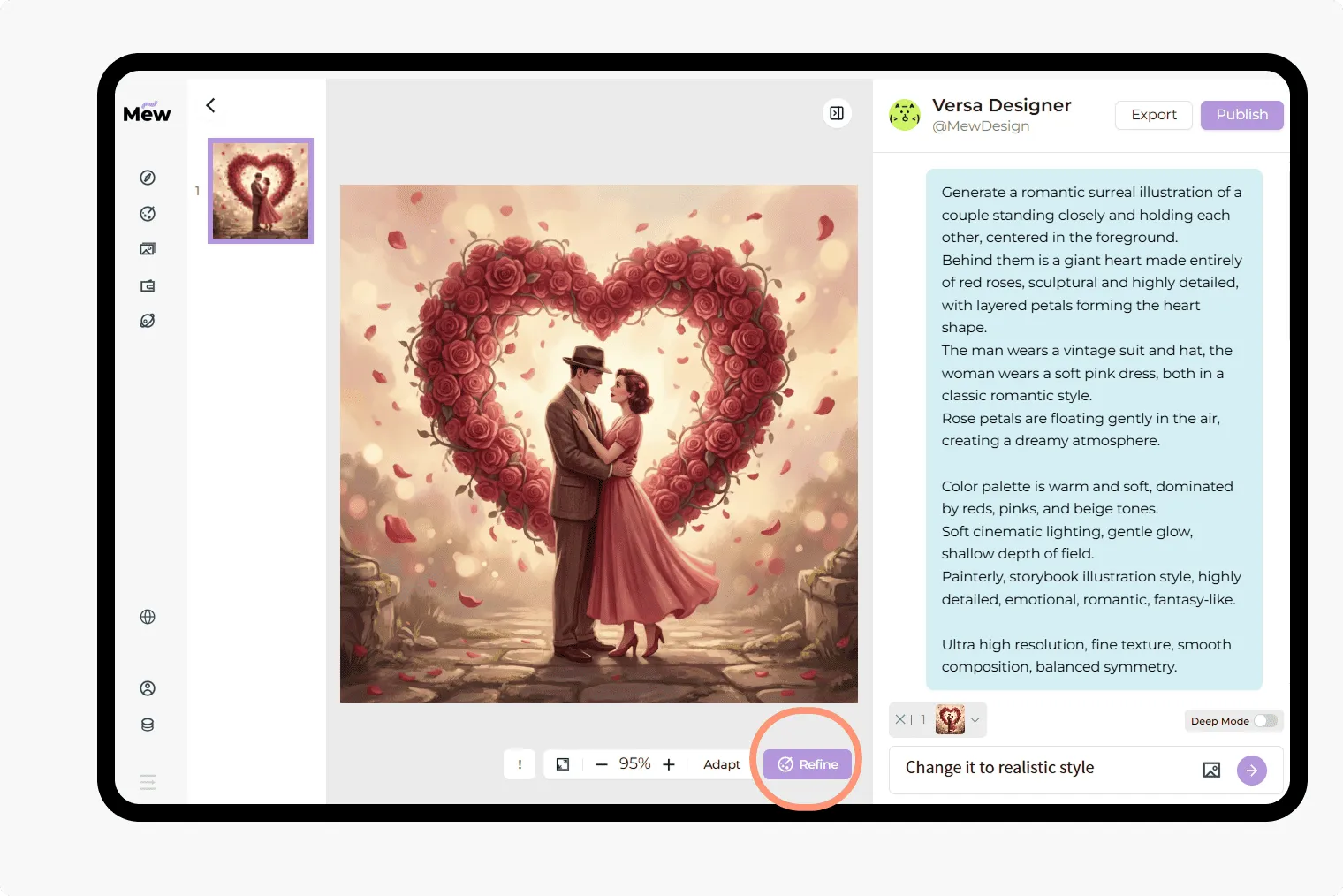 how to create valentine ai images