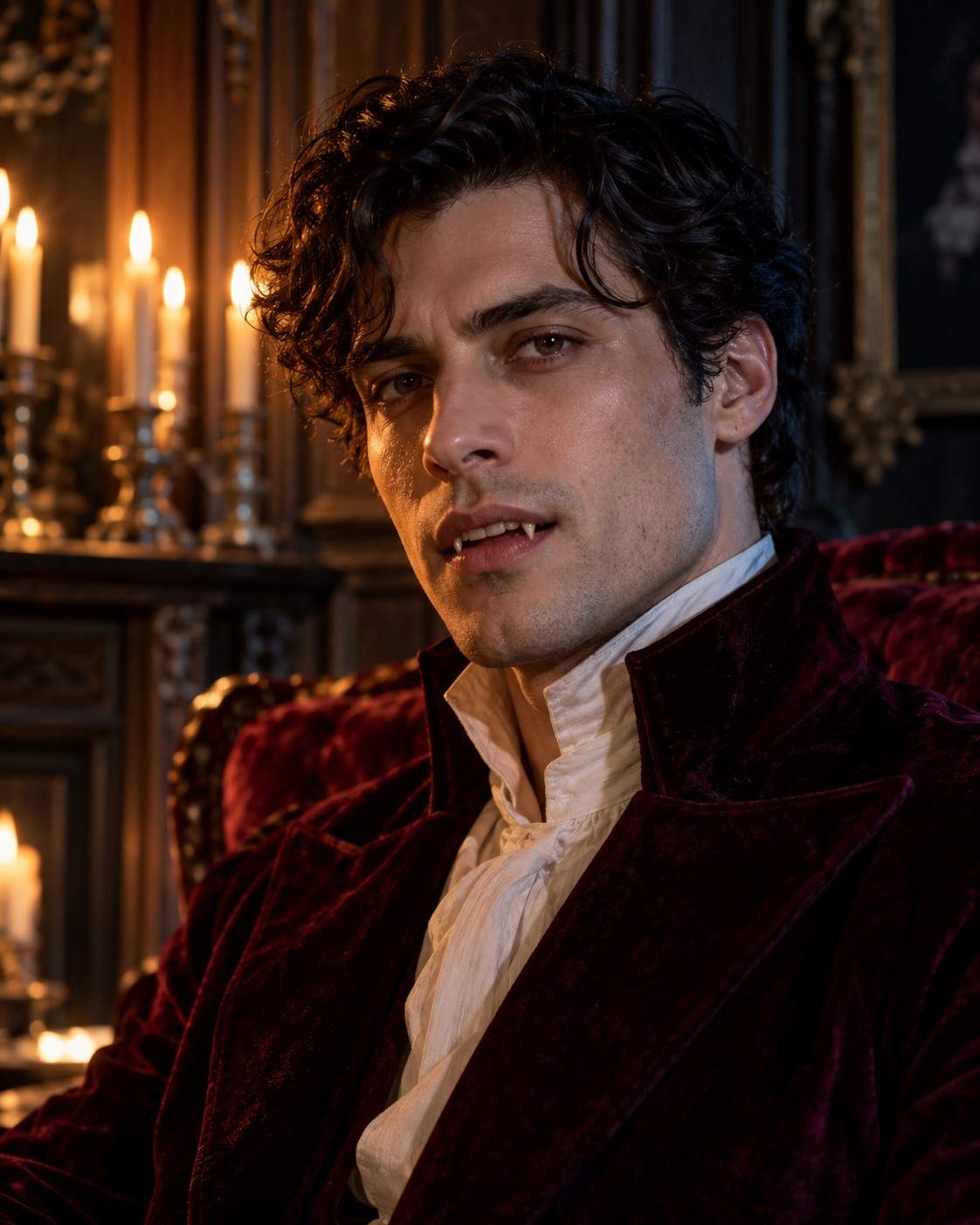 Velvet Vampire Portrait Halloween photo