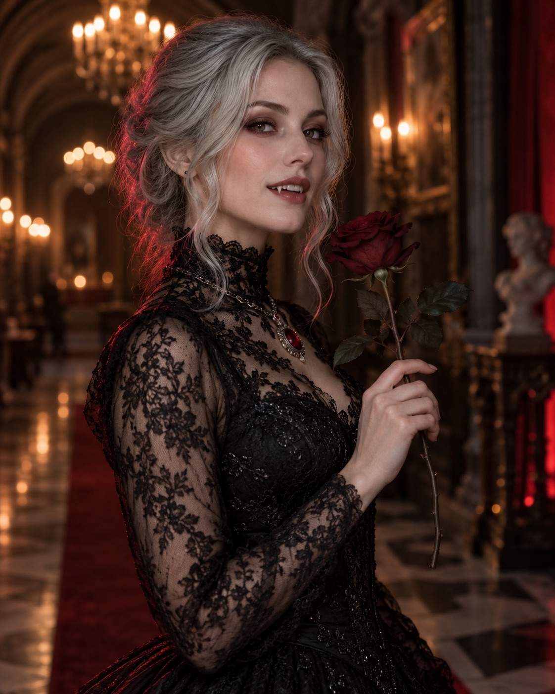 Photo d’Halloween : Comtesse vampire gothique