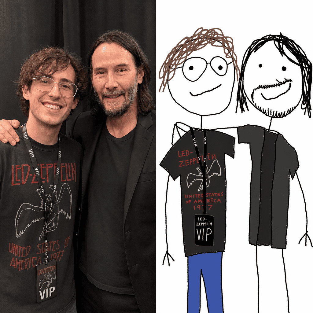 MS Paint AI celebrity fan photo redraw