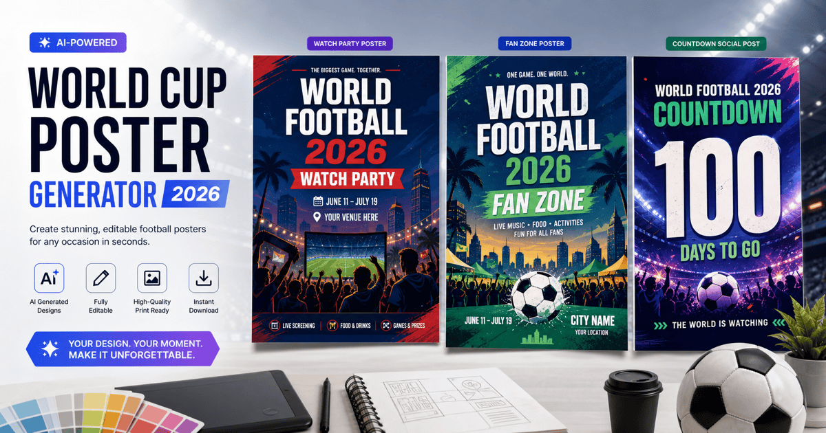 AI 2026 World Cup Poster Generator