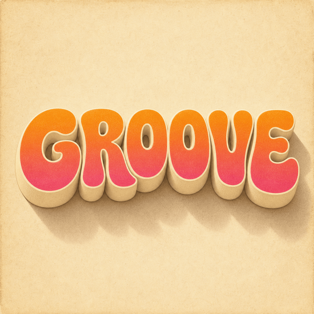 Retro 3D text effect