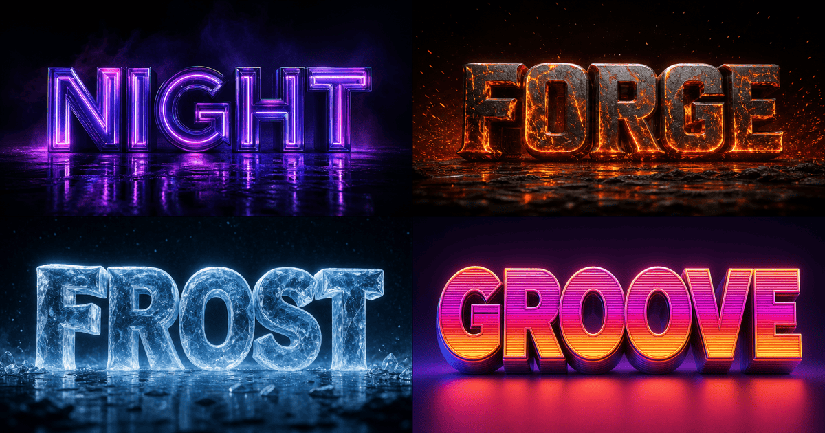 AI 3D Text Effect Generator
