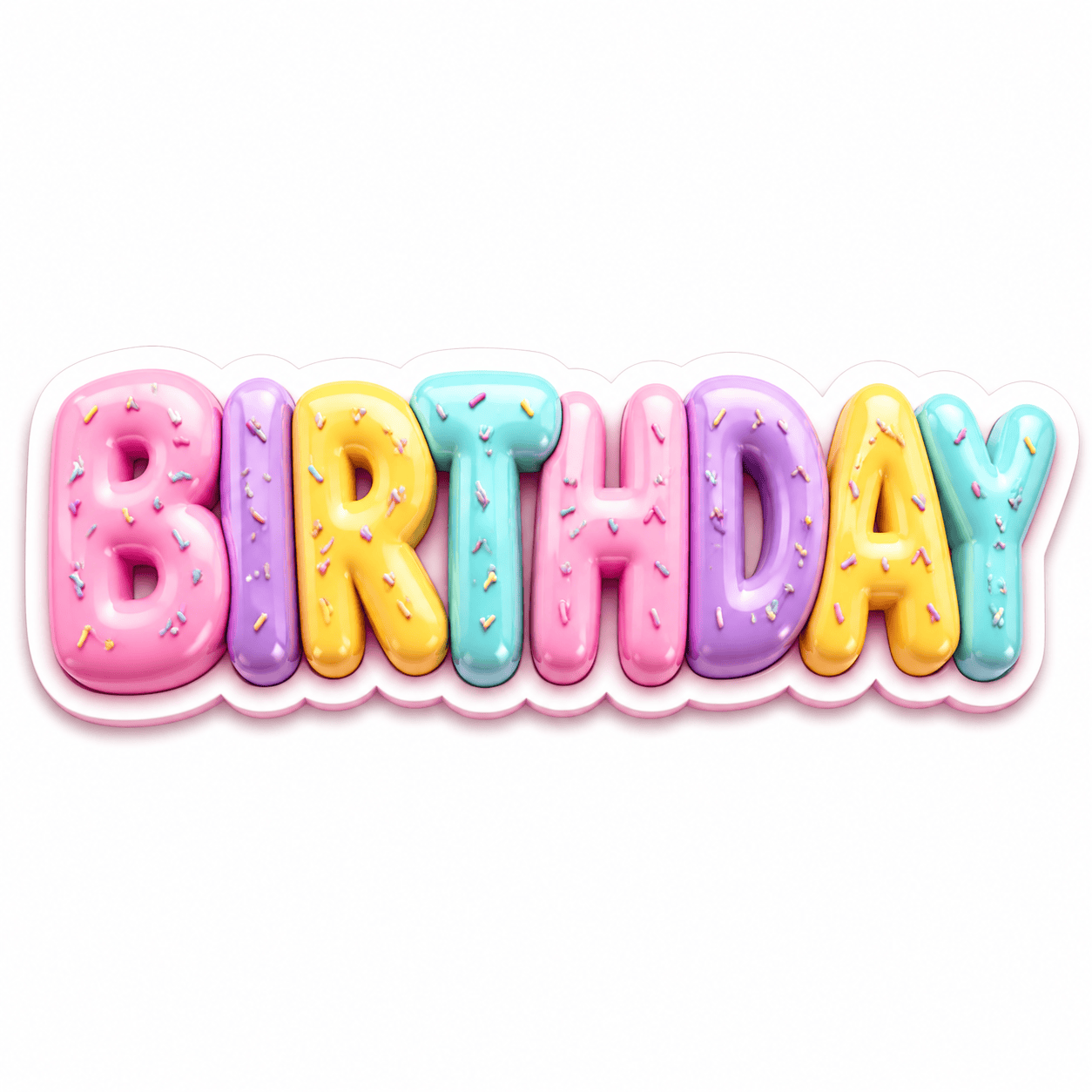 Candy 3D word art