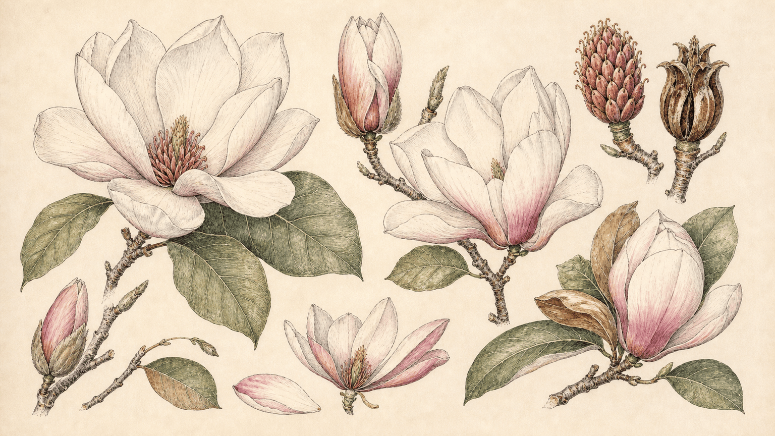 Detailed botanical 4K art
