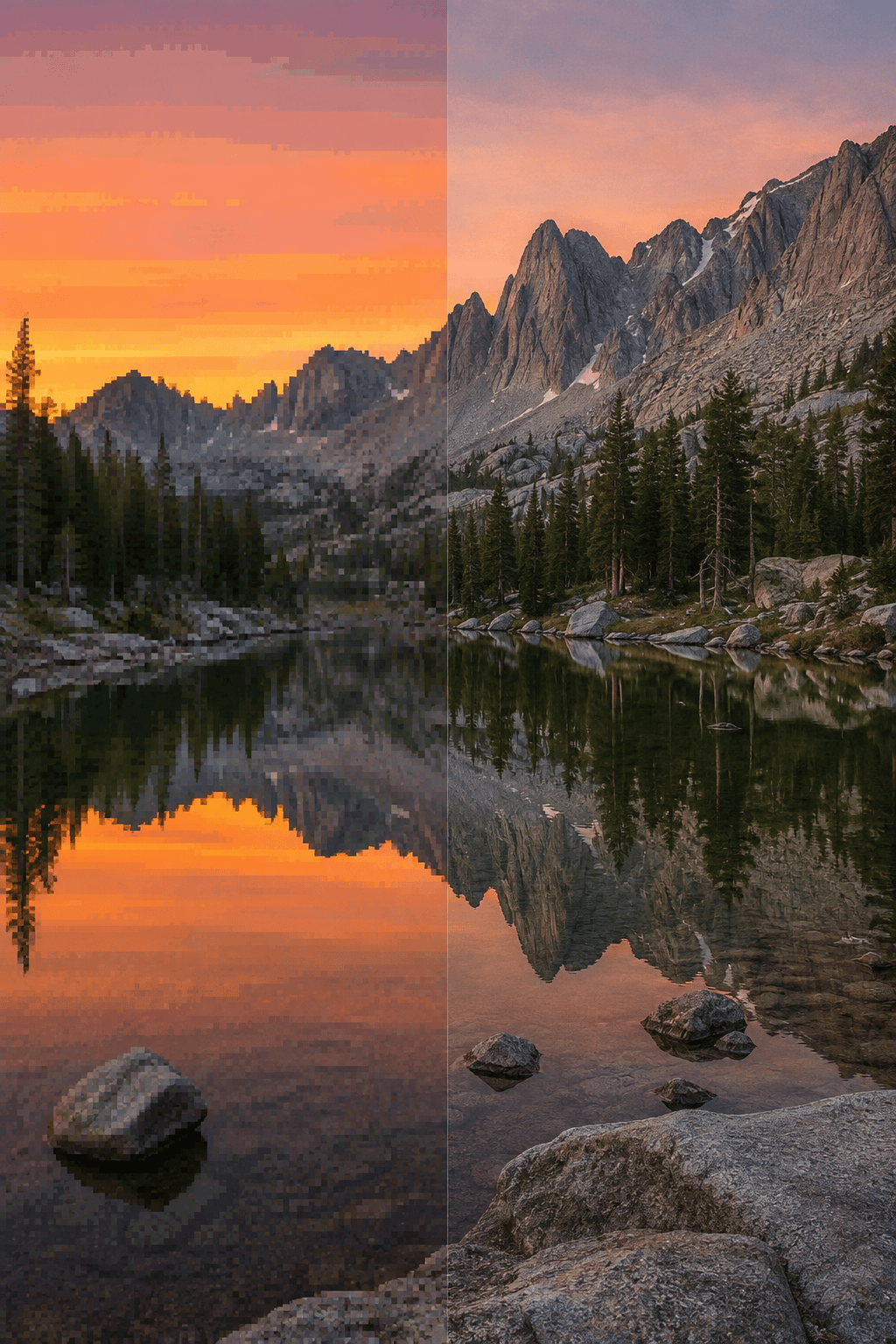 4K landscape upscale