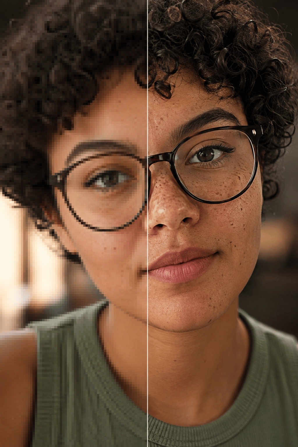 AI portrait upscale
