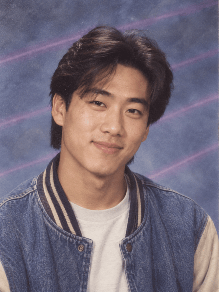 AI 90s yearbook photo example