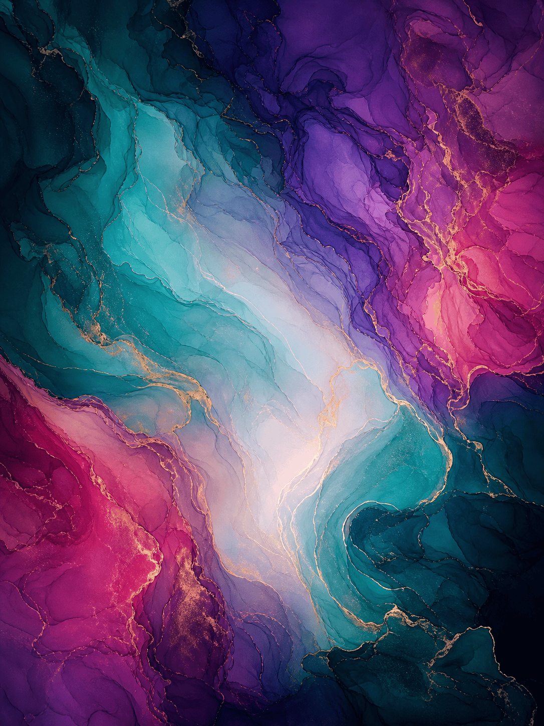 Fluid AI abstract wallpaper