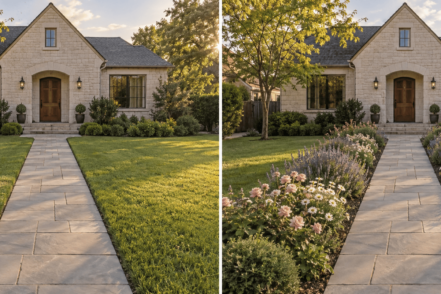 AI garden flower photo edit