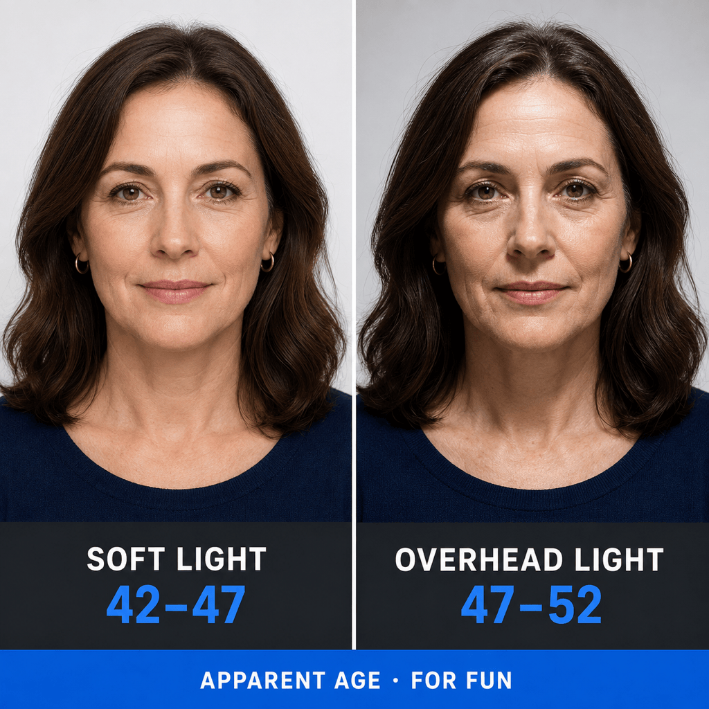 Photo lighting age comparison