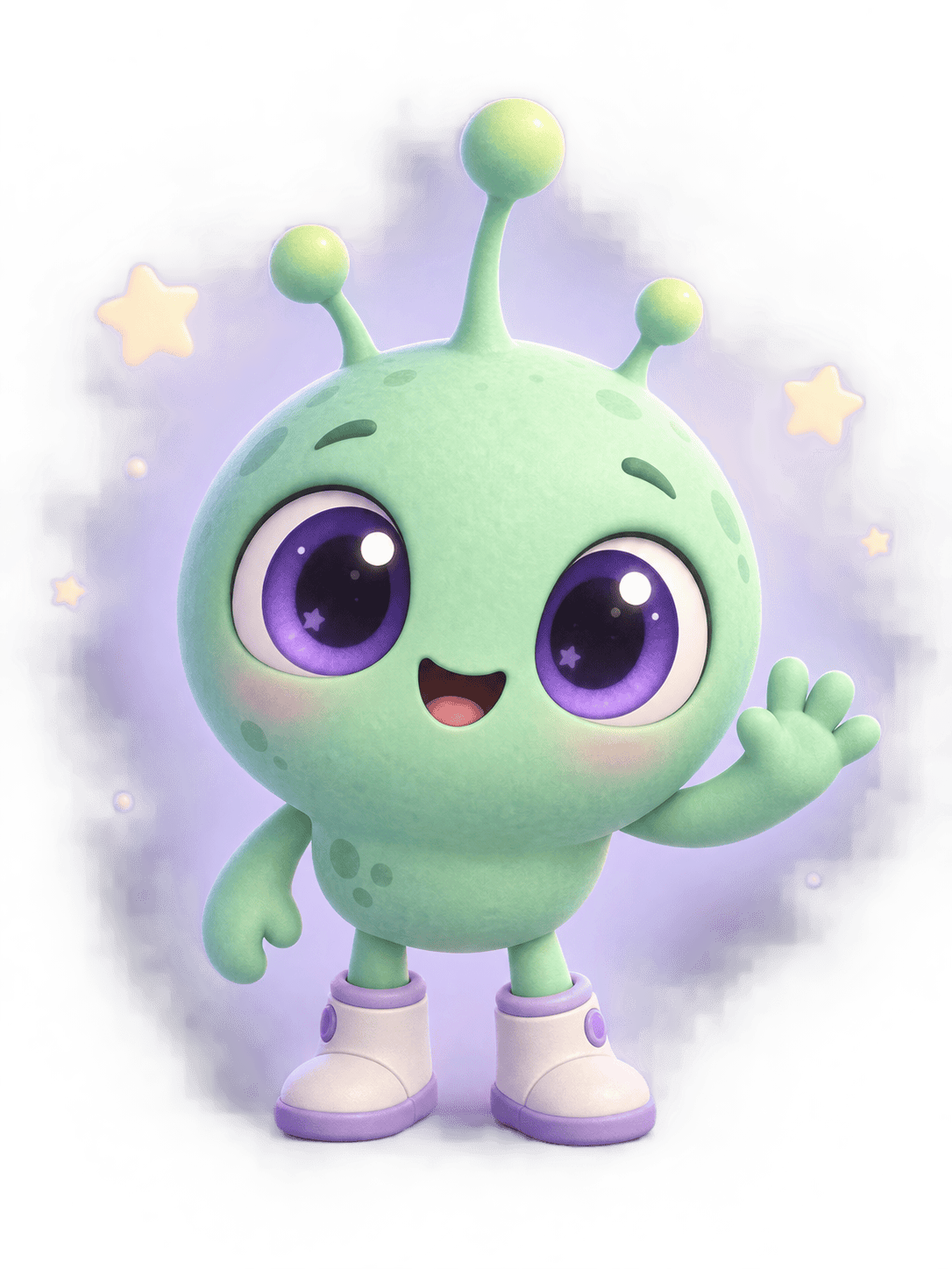 cute cartoon alien character