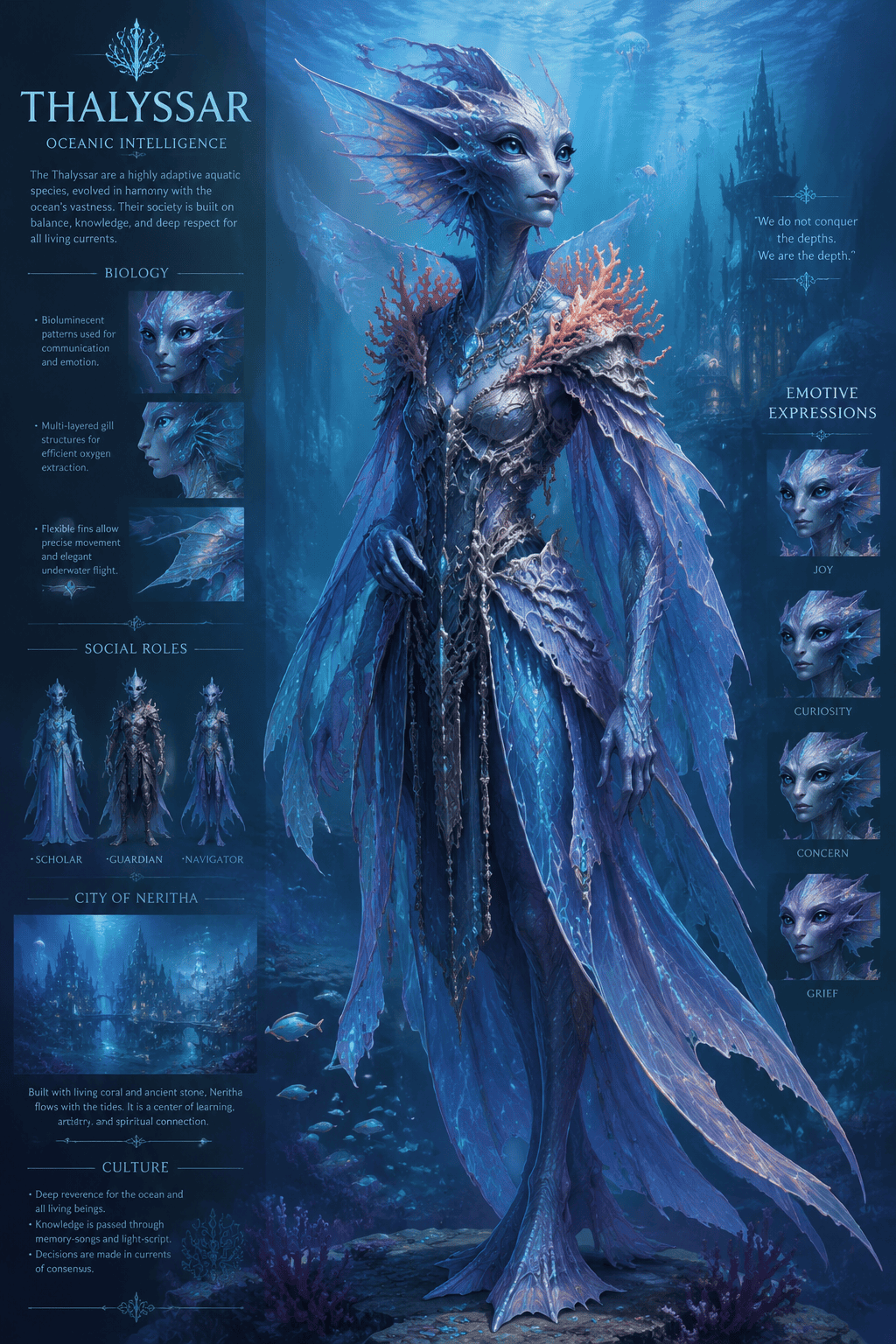 bioluminescent alien design