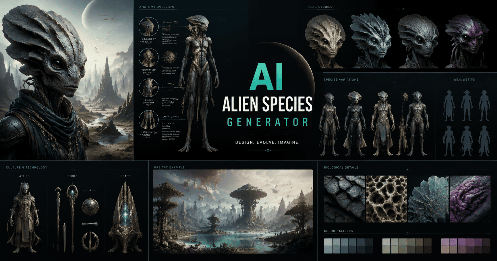 Generador de especies alienígenas con IA para mundos de ciencia ficció ...