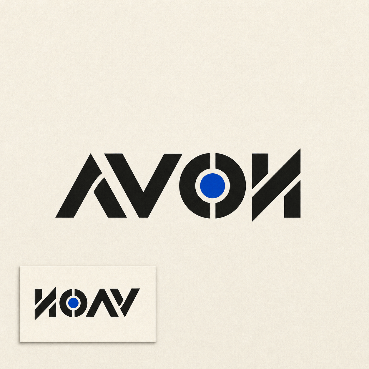 Two-name ambigram design