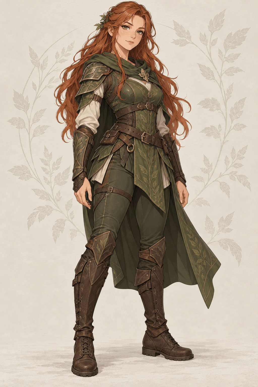 full body anime girl character