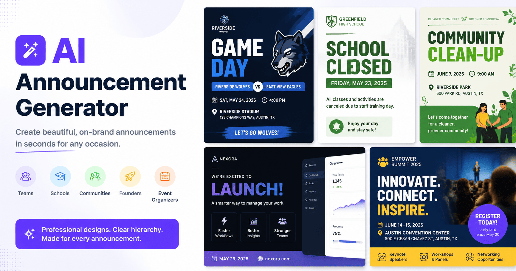 AI Announcement Generator
