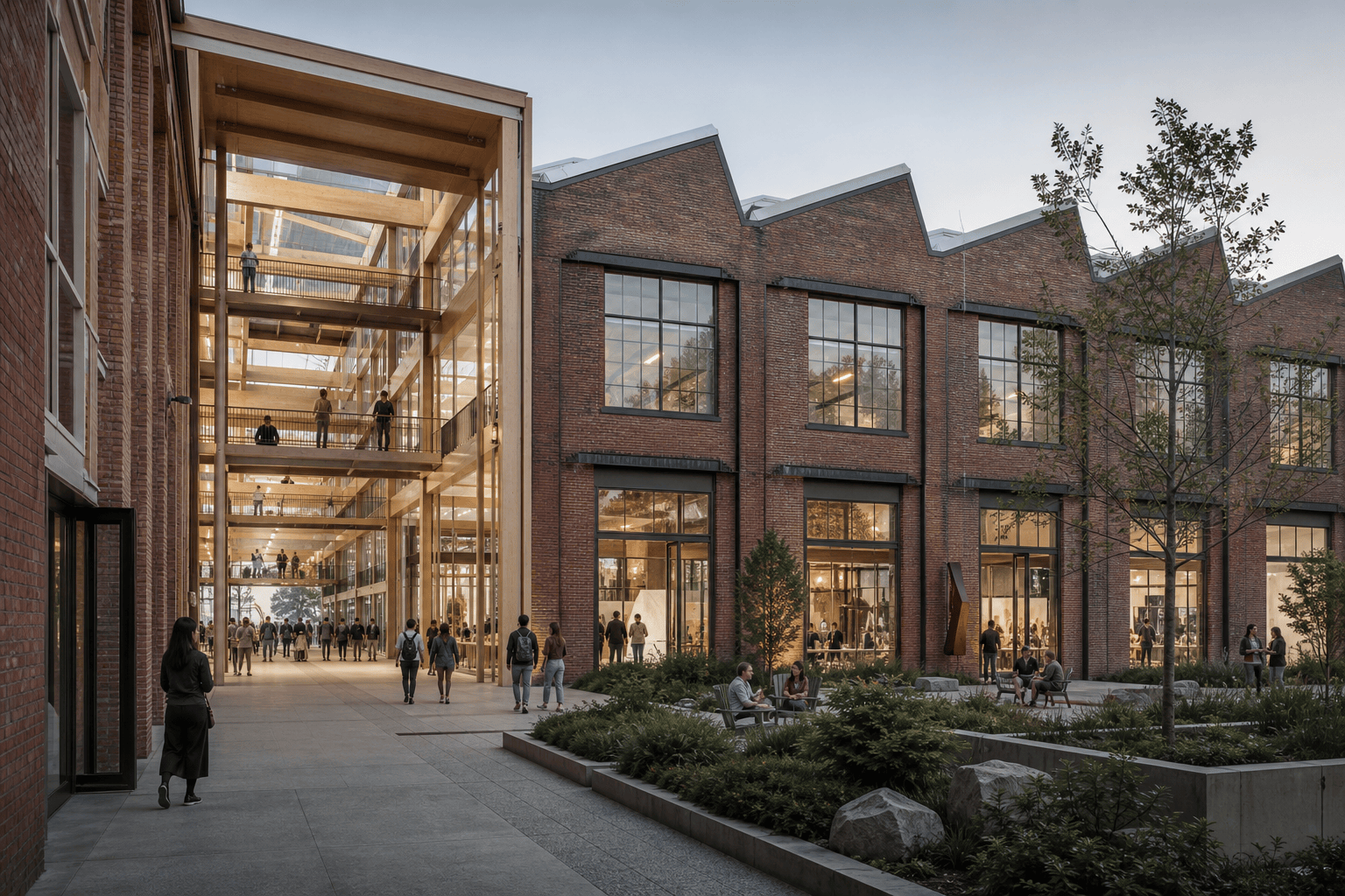 Adaptive reuse facade concept