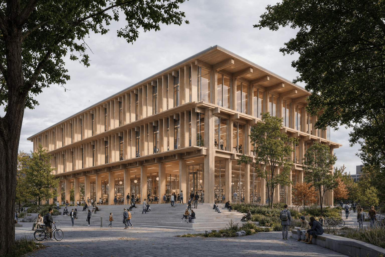 Mass timber library visualization