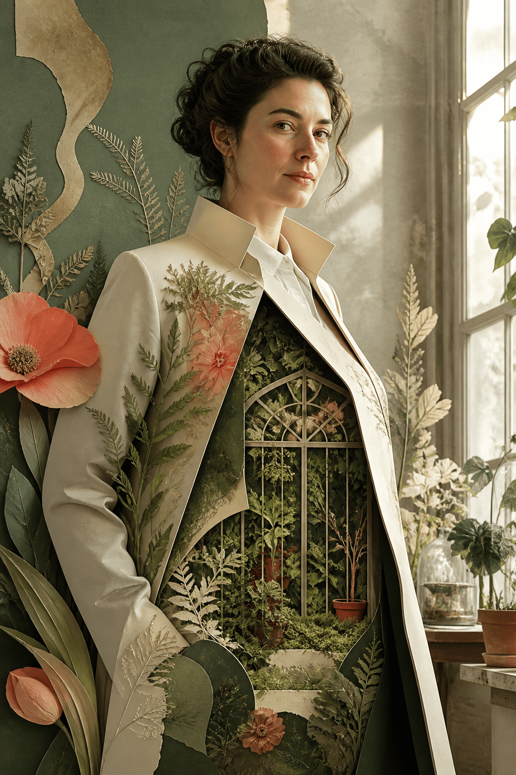 Surreal AI art portrait