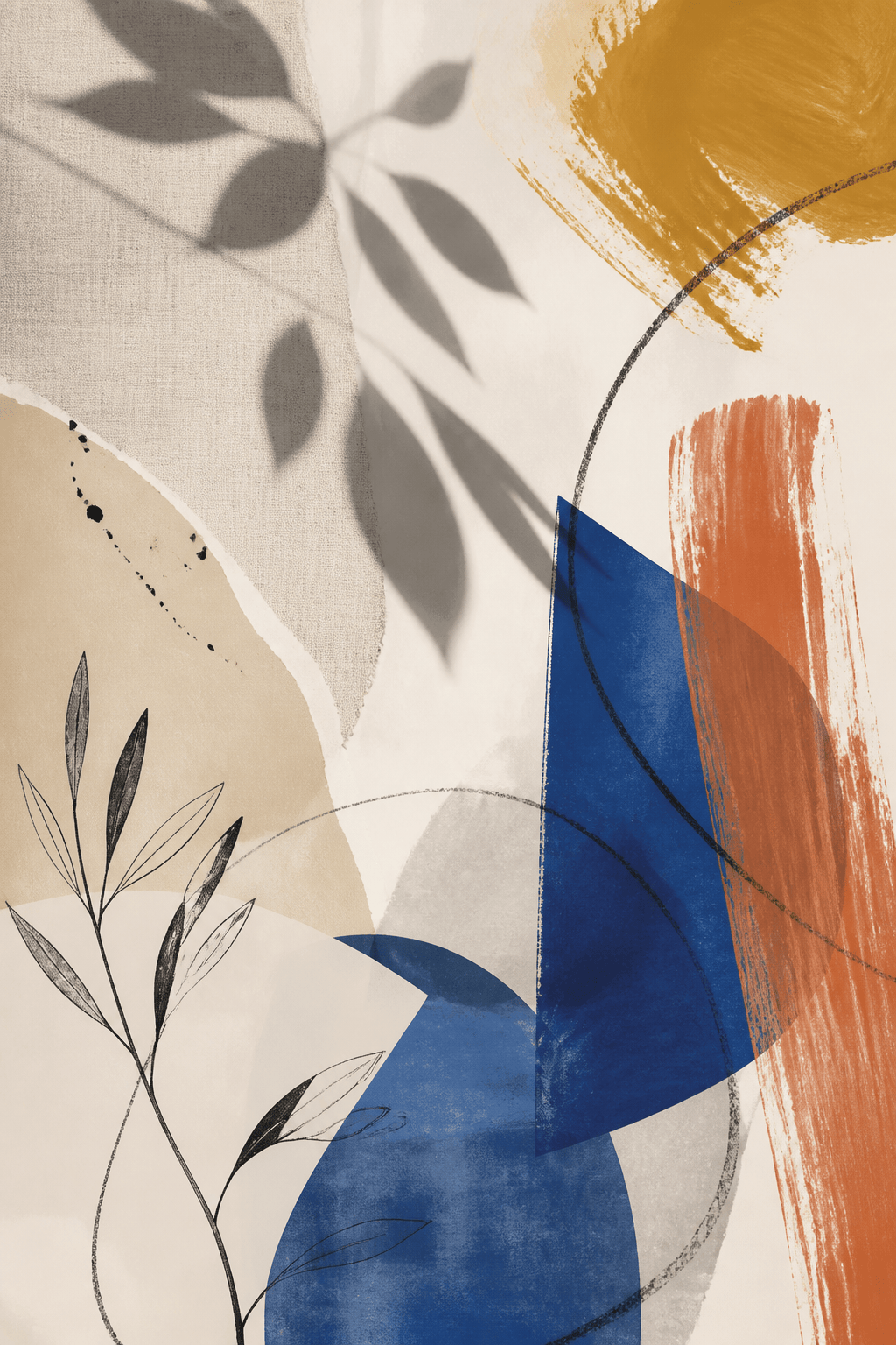 Abstract AI wall art