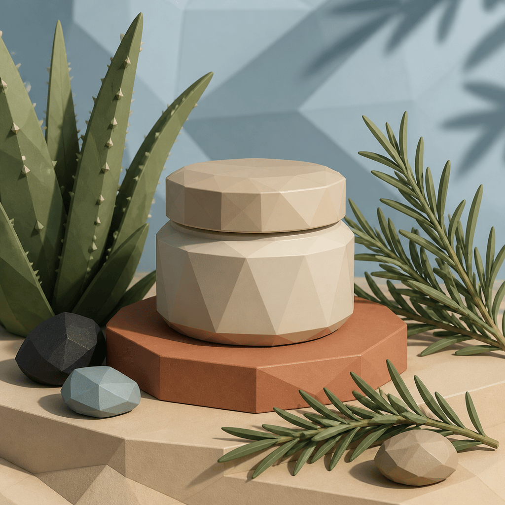 Low poly botanical product