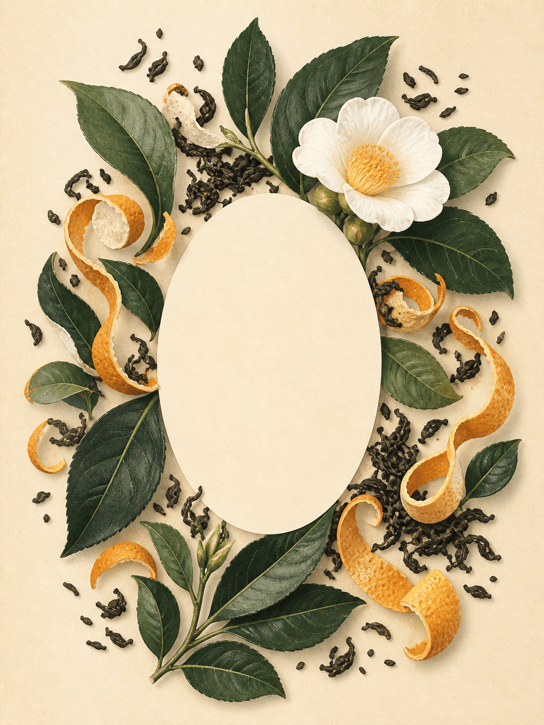 AI botanical packaging artwork
