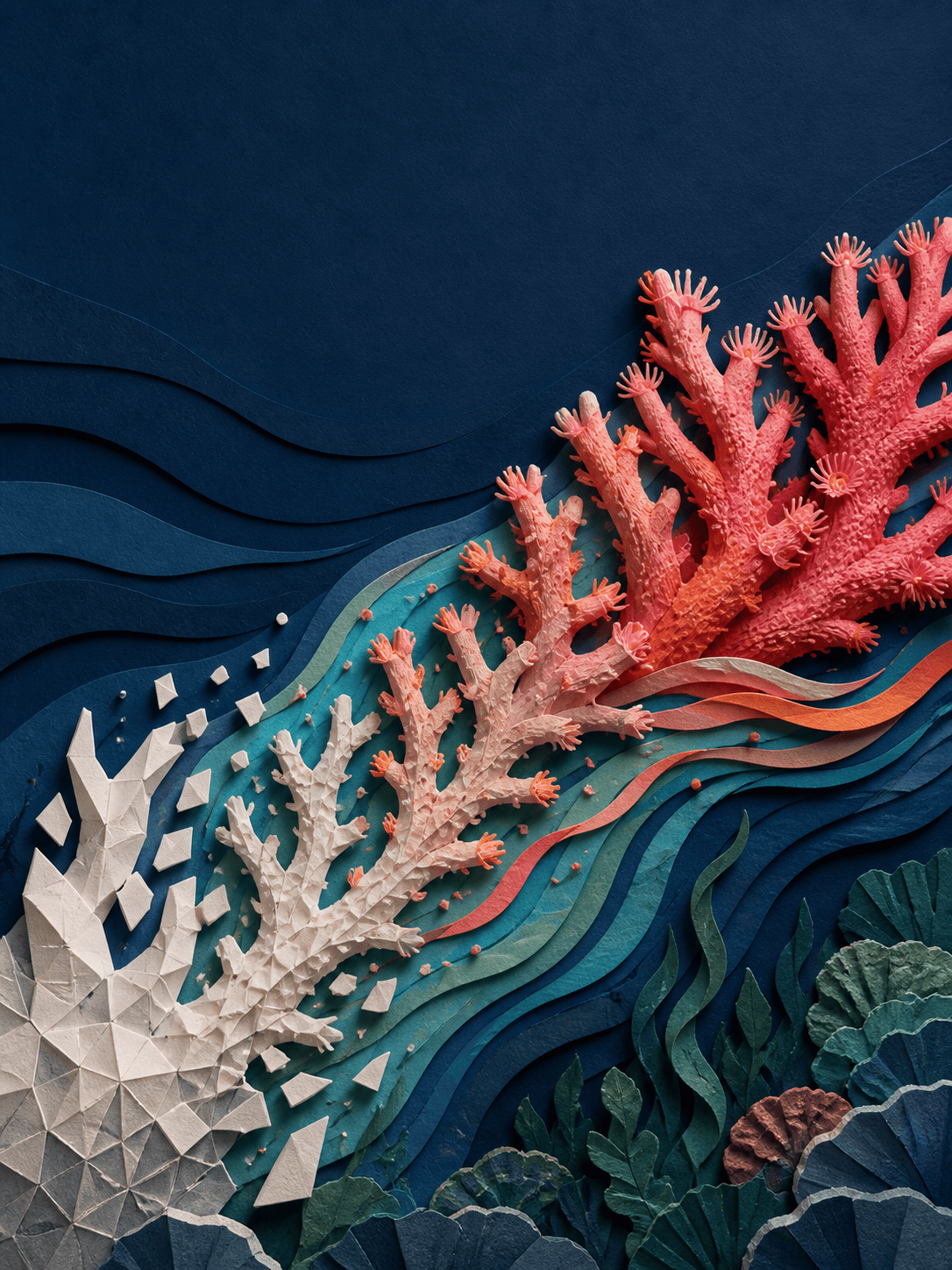 AI editorial science artwork