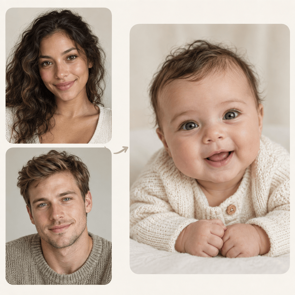 AI baby generator from two photos