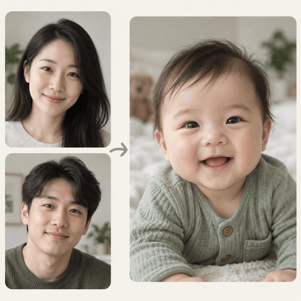 Future baby face portrait example