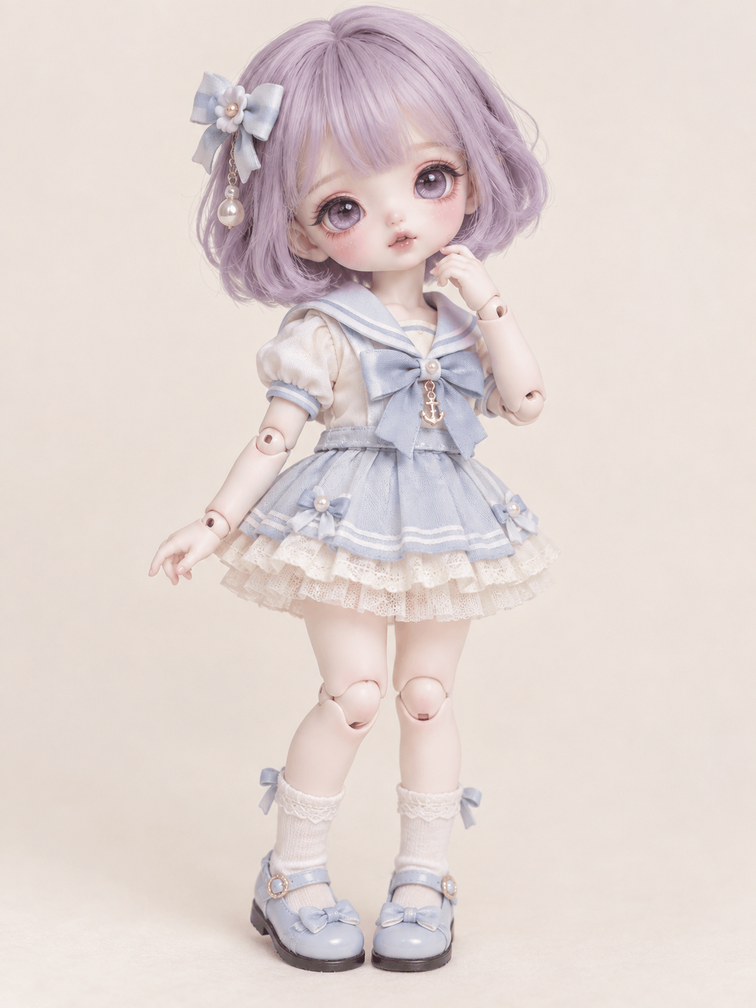 Pastel chibi BJD doll