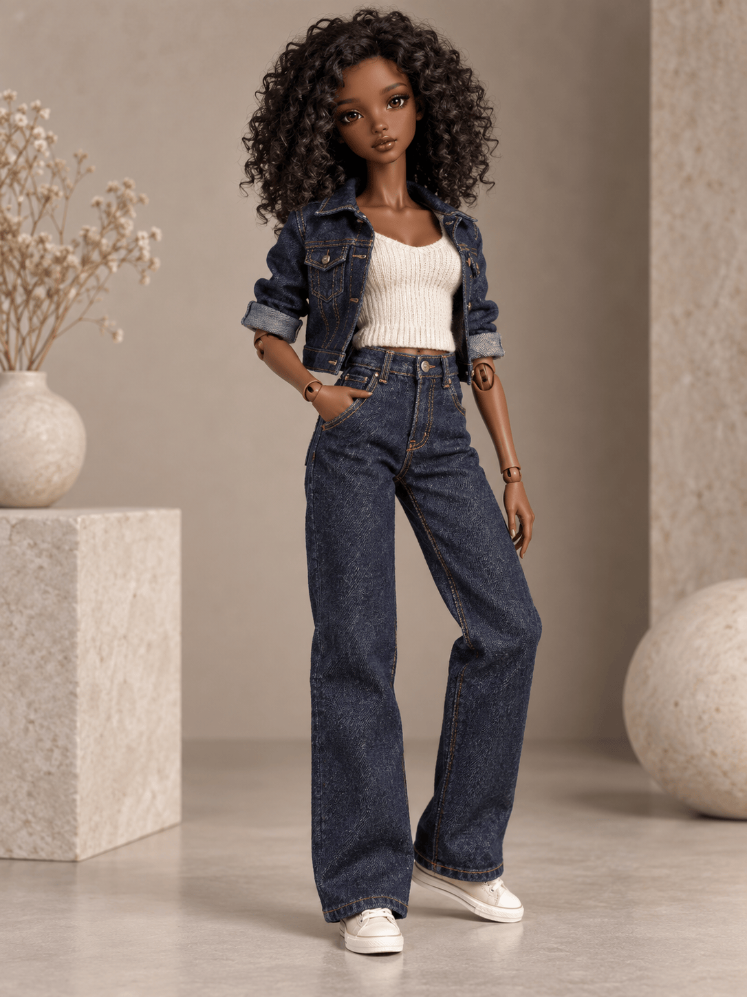 Realistic resin BJD doll