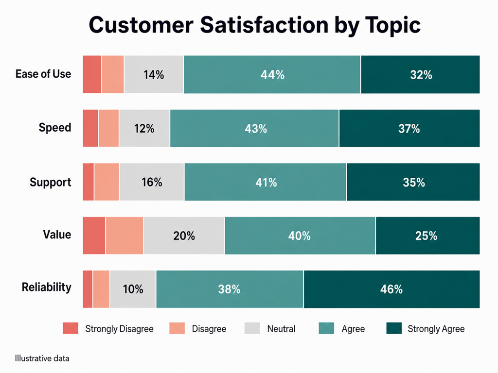 AI survey bar graph example