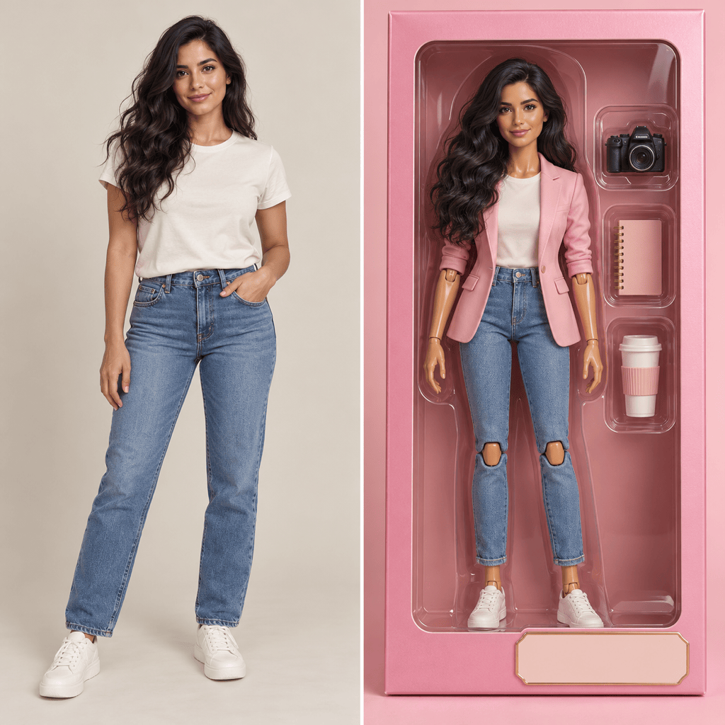 Barbie box transformation before and after