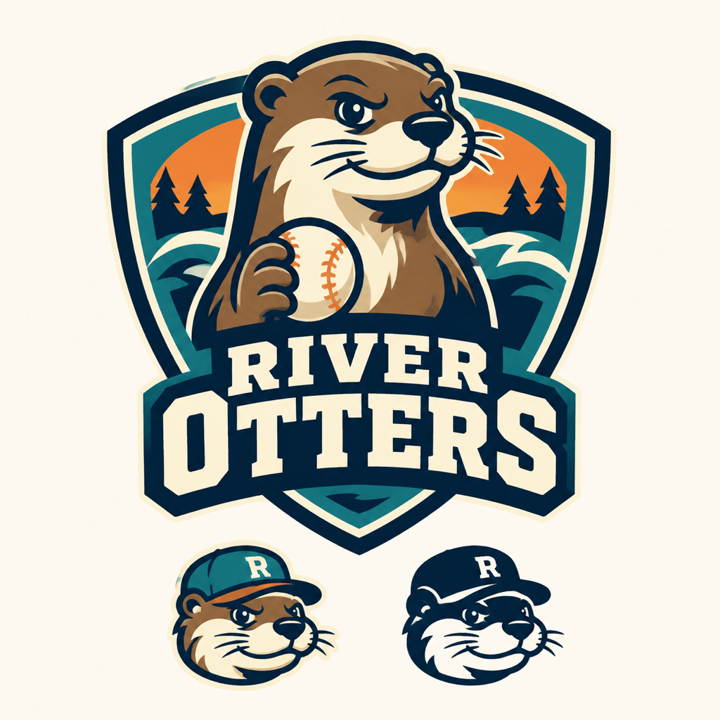 AI youth baseball team logo