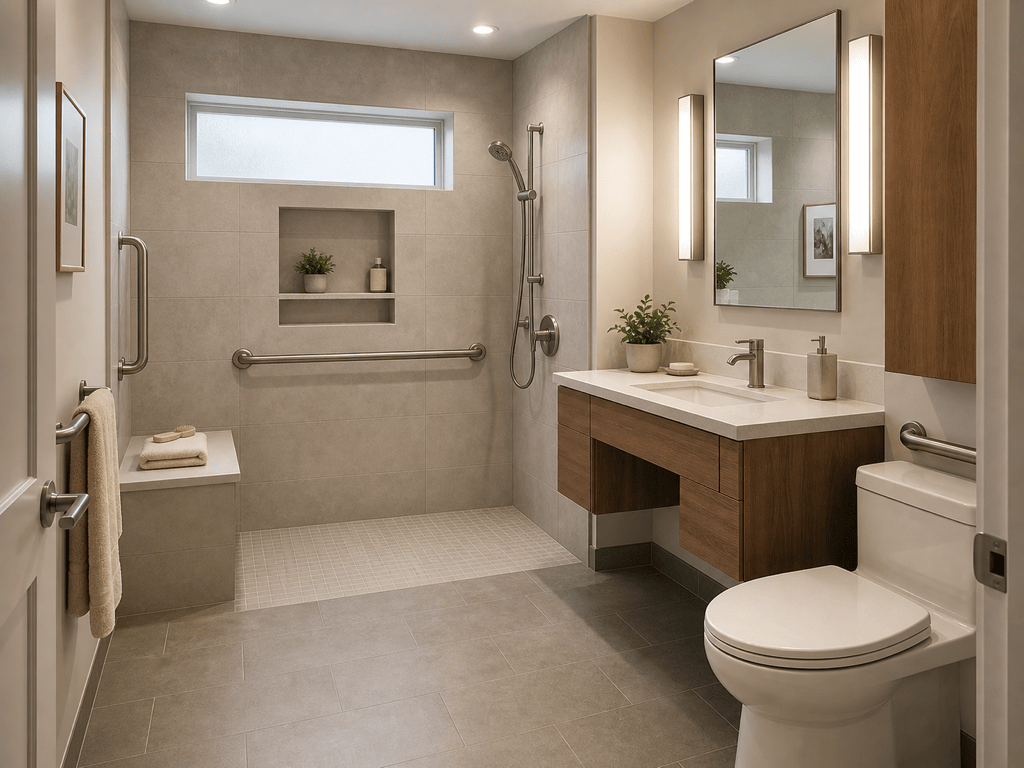 Accessible AI bathroom design