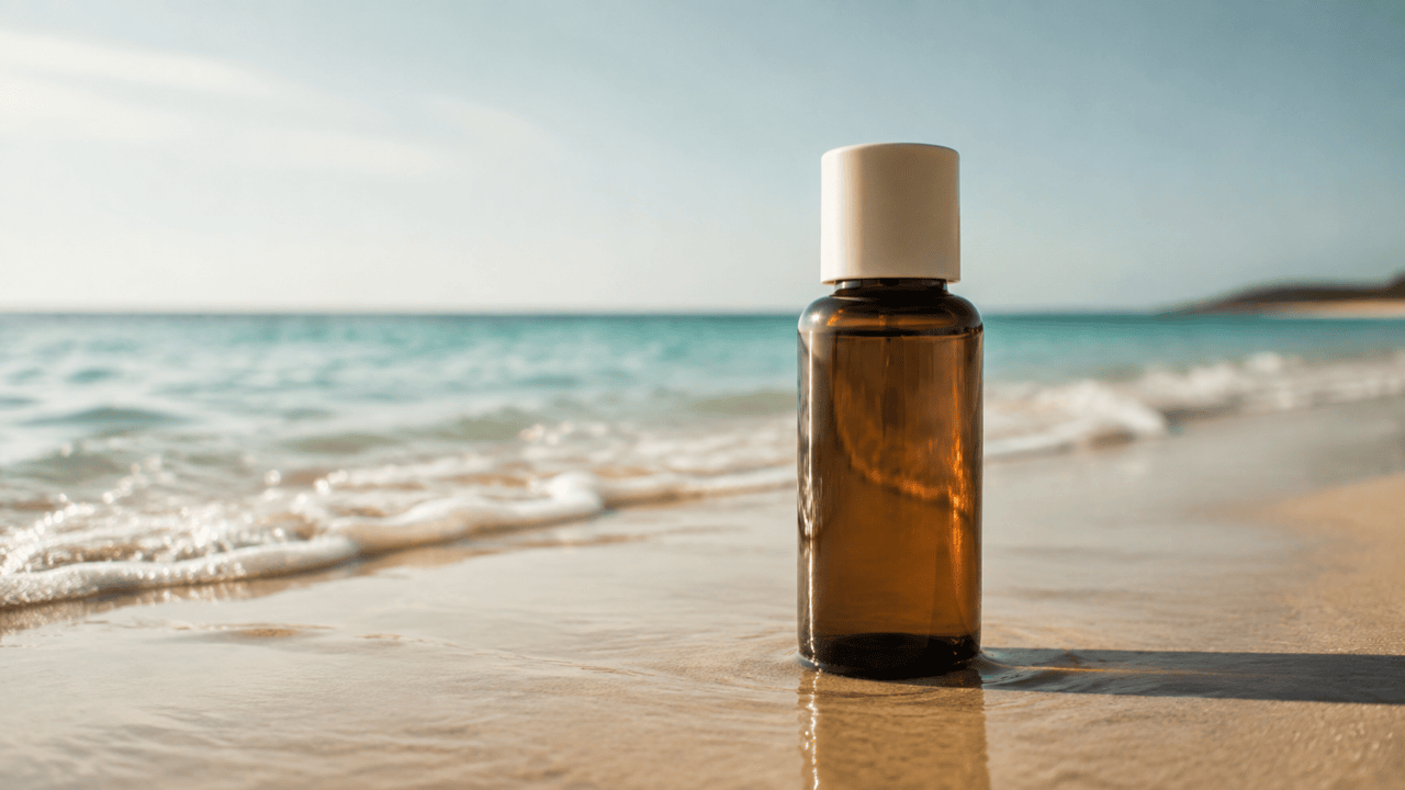 Beach product photo background
