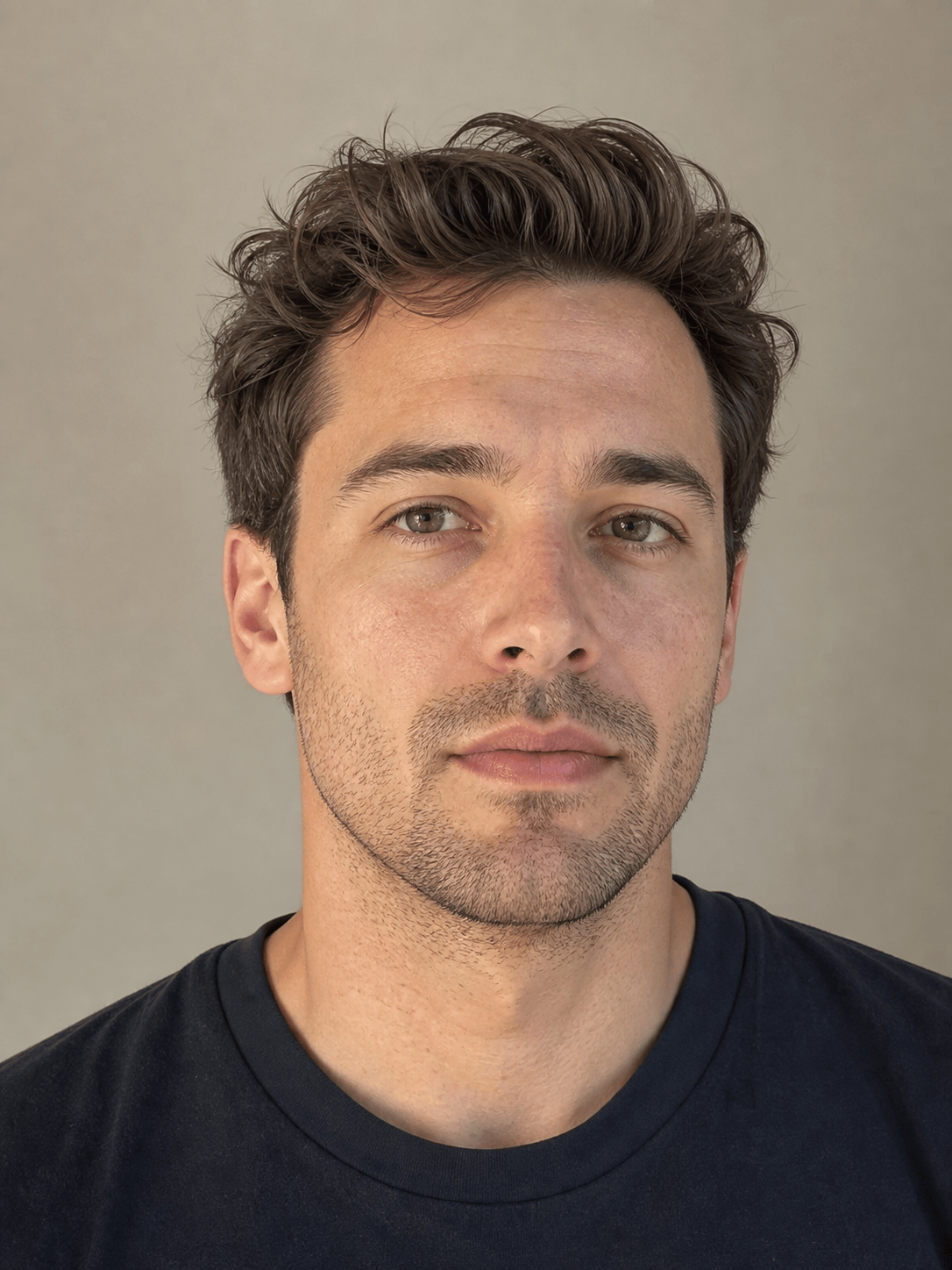 AI short stubble beard preview