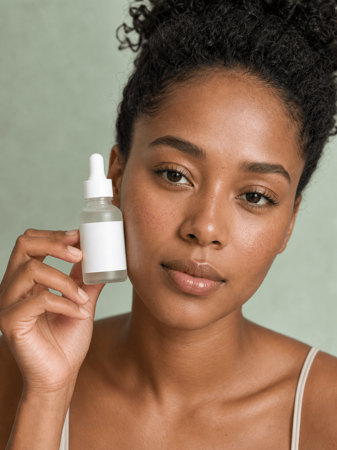 AI skincare model campaign