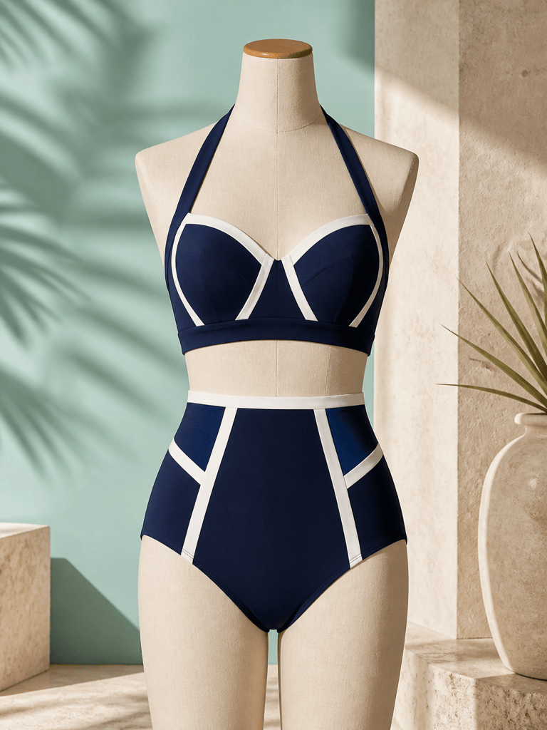 AI high-waisted bikini design