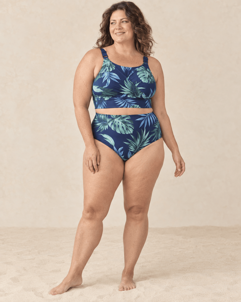 Inclusive AI swimwear model photo