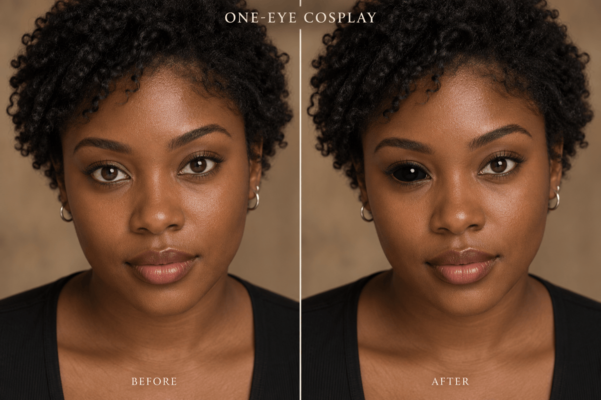 One black eye cosplay comparison