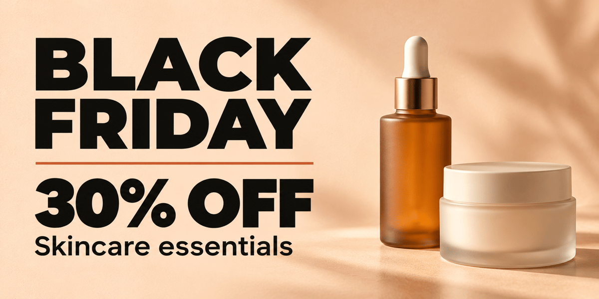Black Friday beauty email banner