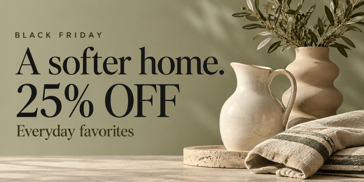 Black Friday homeware sale banner