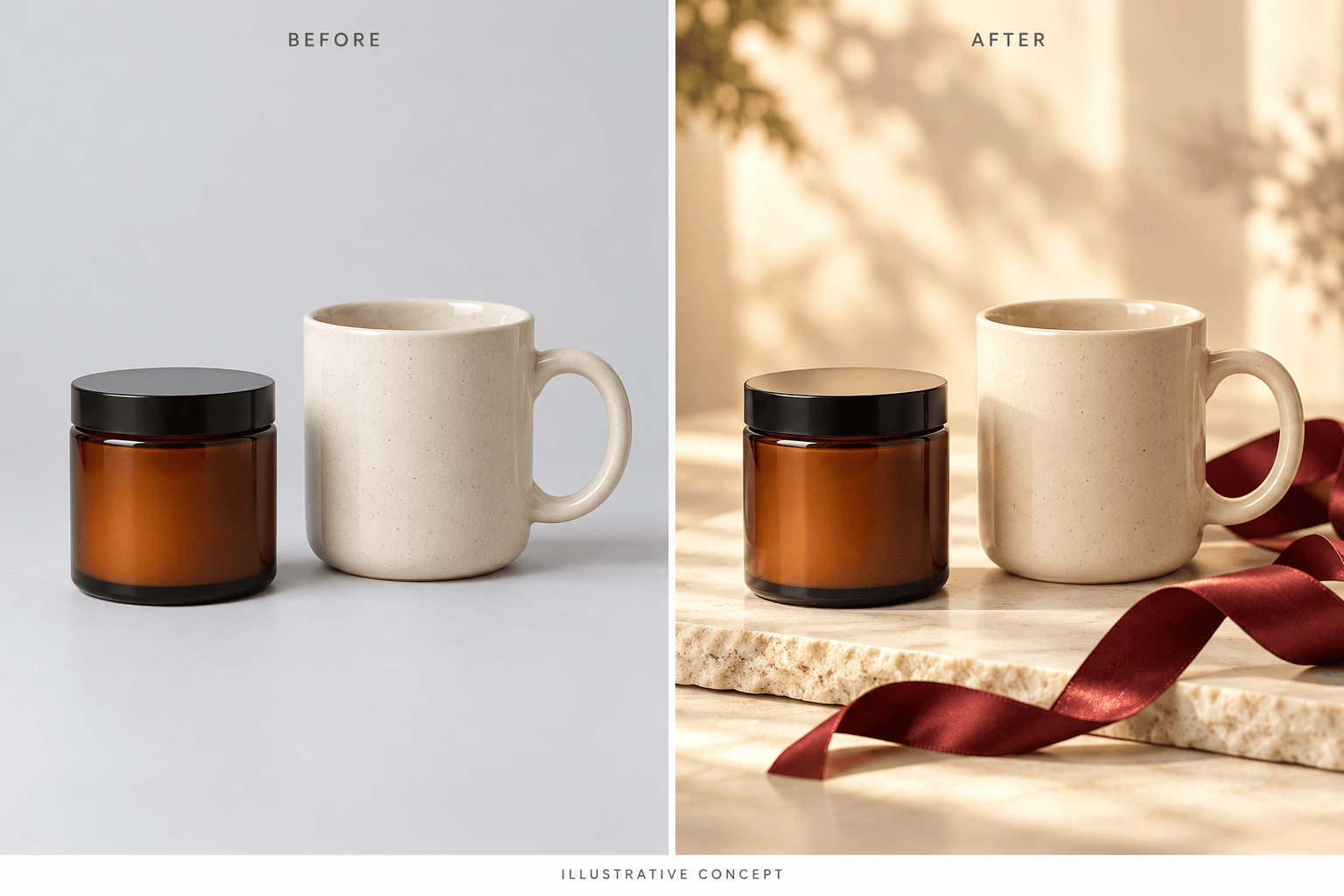 Black Friday gift bundle before and after