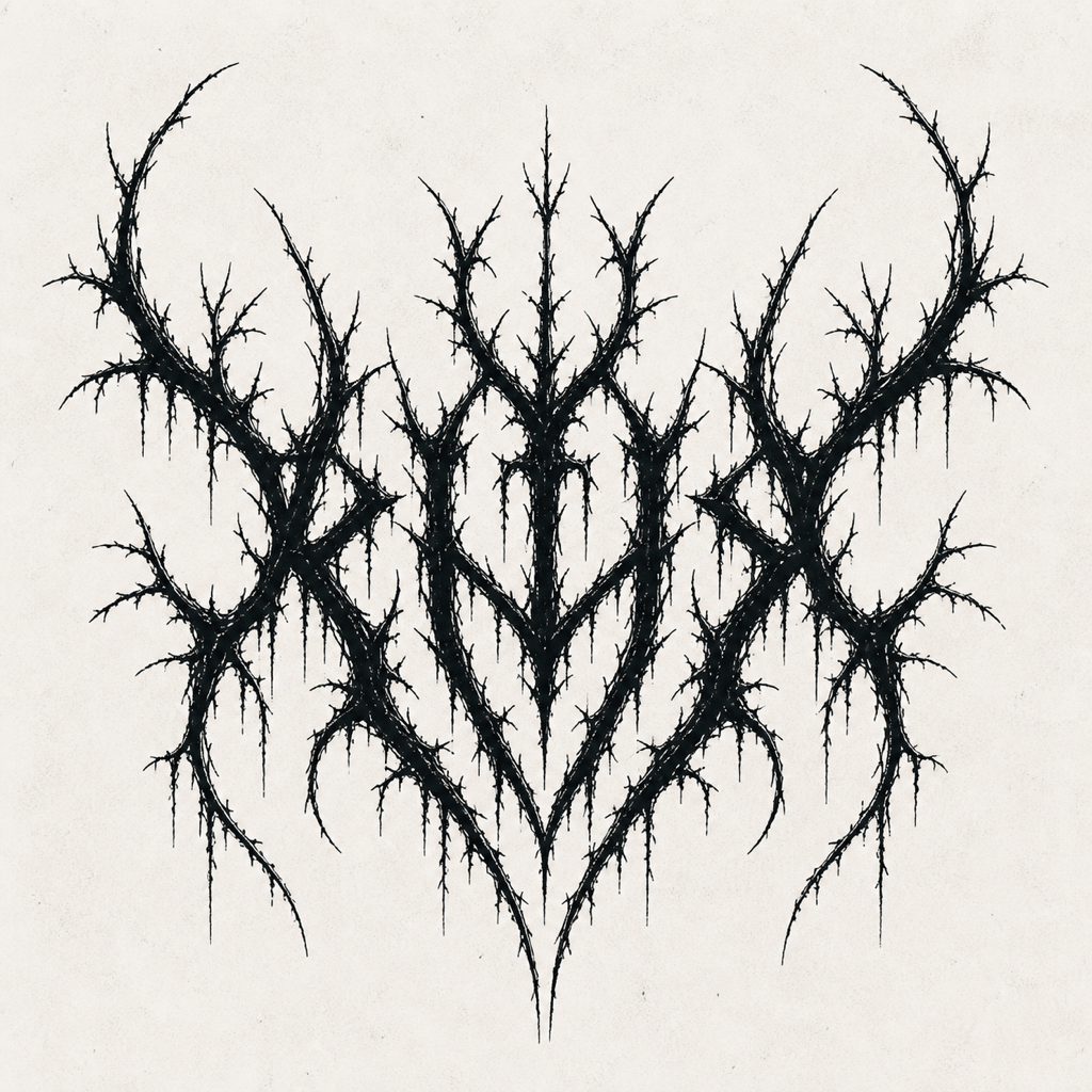 Frozen branch metal logo