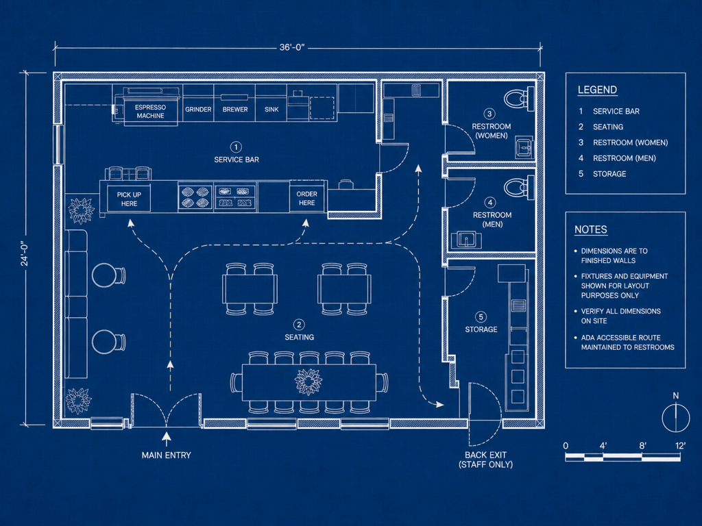 AI commercial floor plan