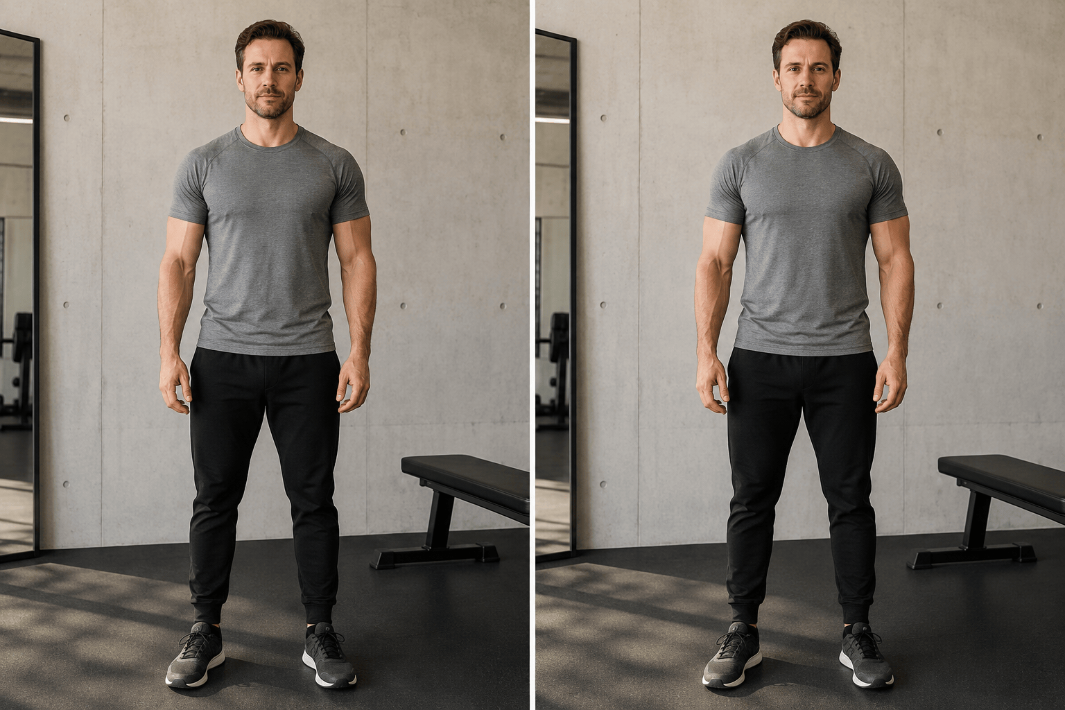 AI athletic body edit