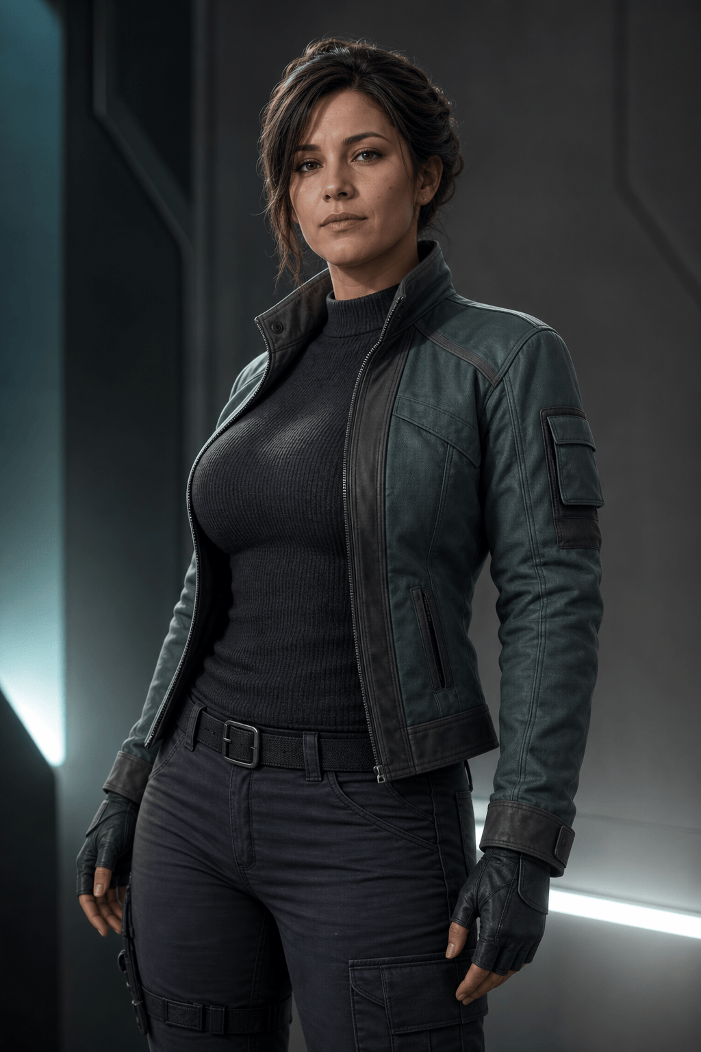 AI adult character bust design